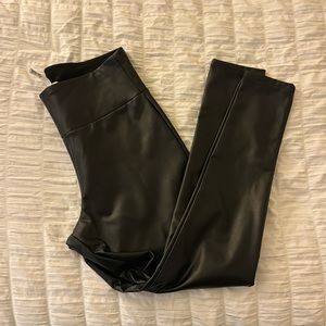 Garage Leather Fleece Lined Leggings